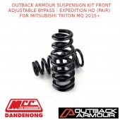 OUTBACK ARMOUR SUSPENSION KIT FRONT ADJ BYPASS EXPD HD (PAIR) TRITON MQ 2015+